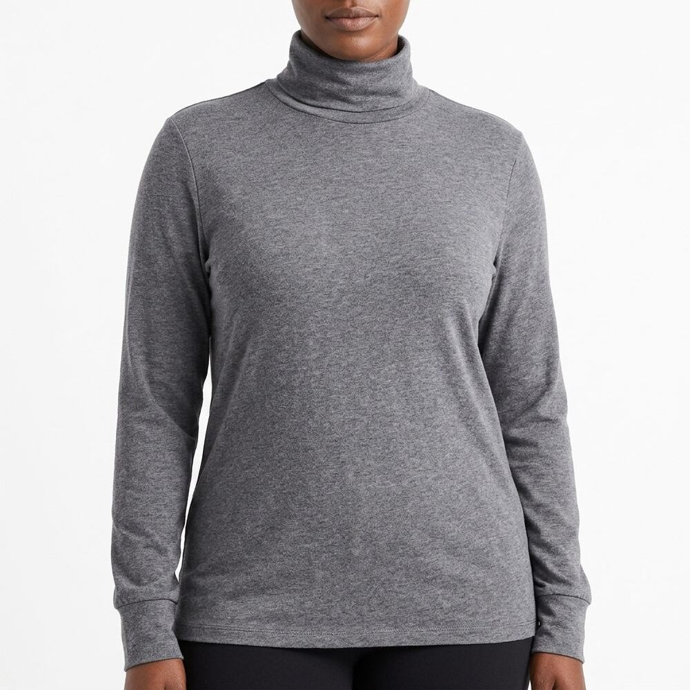 Anthropologie Cotton Blend Gray Pullover Lightweight Top Women Size S